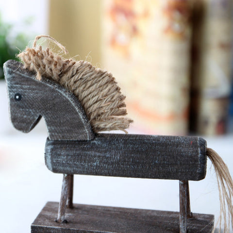 Wooden Crafts Horse Decor