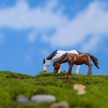 Terrariums Resin Horse Figurine