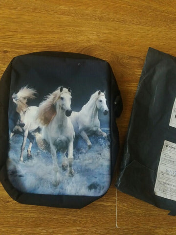 Horse Print Messenger Bag