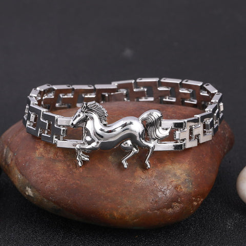 Chain Link Horse Bracelet