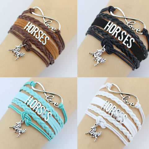 Retro Horse Braided Bracelets