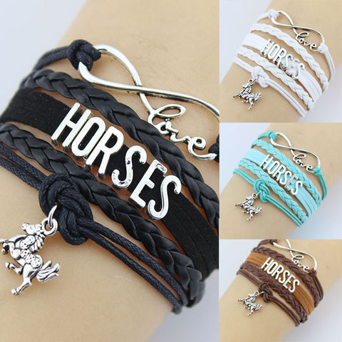 Retro Horse Braided Bracelets