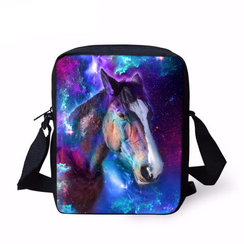 Horse Printed Crossbody Book Bags