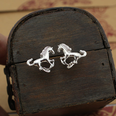 Fashion Jewelry Horse Stud Earrings