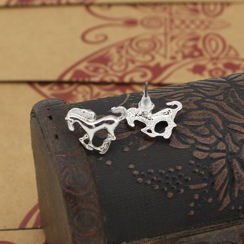 Fashion Jewelry Horse Stud Earrings