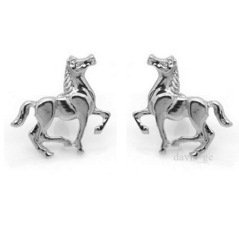 Gold/Silver Tone Horse Earrings