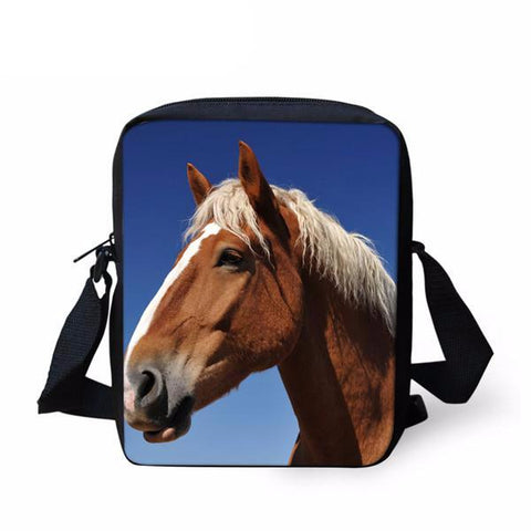 Horse Print Messenger Bag