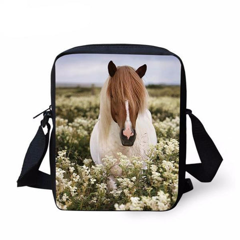 3D Horse Men Messenger Bag