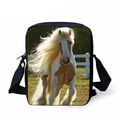 3D Horse Men Messenger Bag