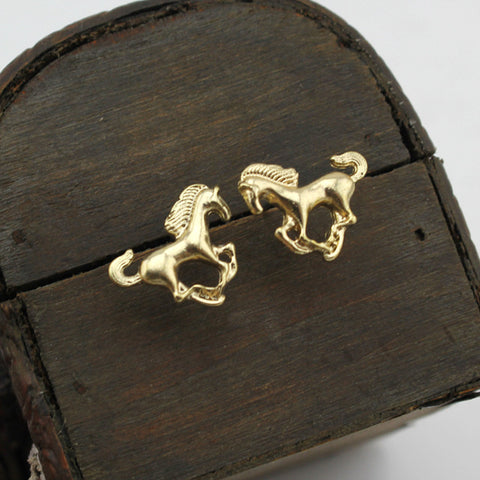 Fashion Jewelry Horse Stud Earrings