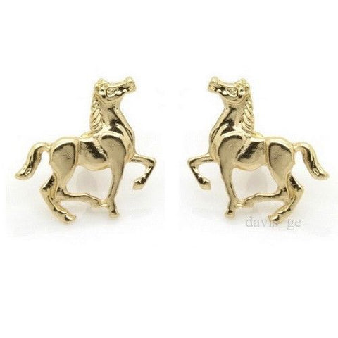 Gold/Silver Tone Horse Earrings