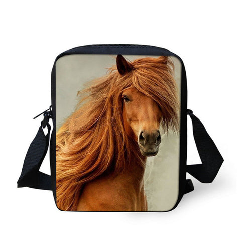 Horse Print Messenger Bag