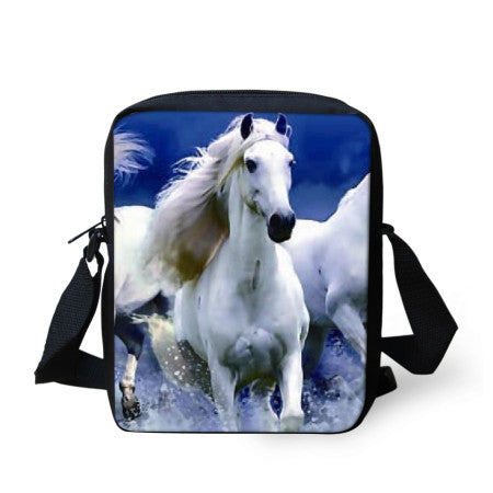 3D Horse Men Messenger Bag