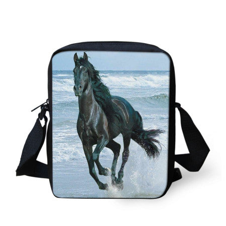 3D Horse Men Messenger Bag