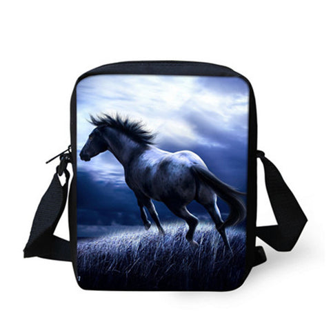 3D Horse Men Messenger Bag