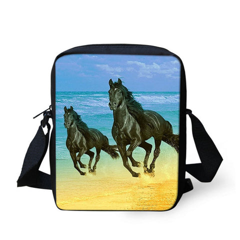 Horse Print Messenger Bag