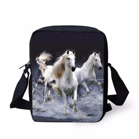 Horse Print Messenger Bag